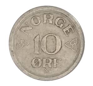 10 эре 1957 года Норвегия — Фото №2