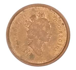 1 цент 2002 года Канада — 50 лет правлению Королевы Елизаветы II — Фото №1