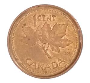 1 цент 2002 года Канада — 50 лет правлению Королевы Елизаветы II — Фото №2
