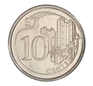 10 центов 2014 года Сингапур — Фото №2
