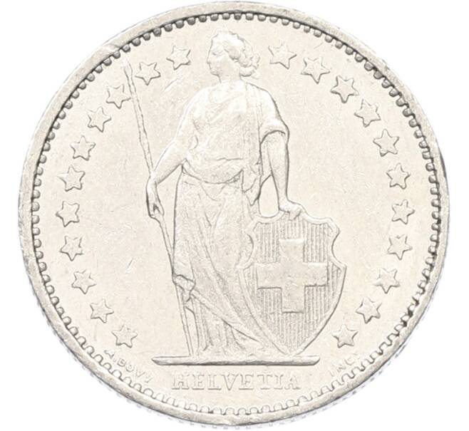 Монета 1/2 франка 1982 года Швейцария (Артикул: K12-79758) — Фото №2