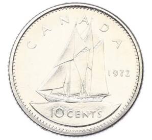 10 центов 1972 года Канада — Фото №1