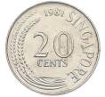Монета 20 центов 1981 года Сингапур (Артикул: K10-13537) — Фото №1