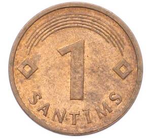 1 сантим 1992 года Латвия — Фото №2