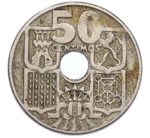 50 сентимо 1949 года Испания — Фото №2