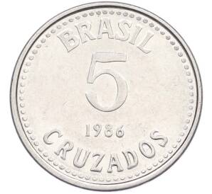 5 крузадо 1986 года Бразилия — Фото №1