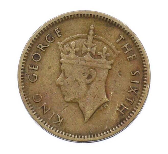 Монета 5 центов 1949 года Гонконг (Артикул: K10-13595) — Фото №2