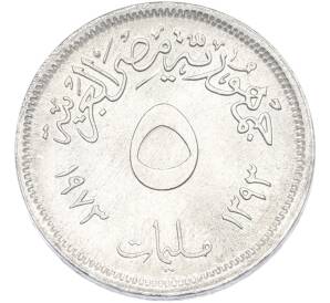 5 миллим 1973 года Египет «Продовольственная программа — ФАО» — Фото №2