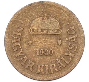 2 филлера 1930 года Венгрия — Фото №1