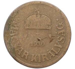 2 филлера 1930 года Венгрия — Фото №1