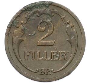 2 филлера 1933 года Венгрия — Фото №2