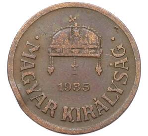 2 филлера 1935 года Венгрия — Фото №1