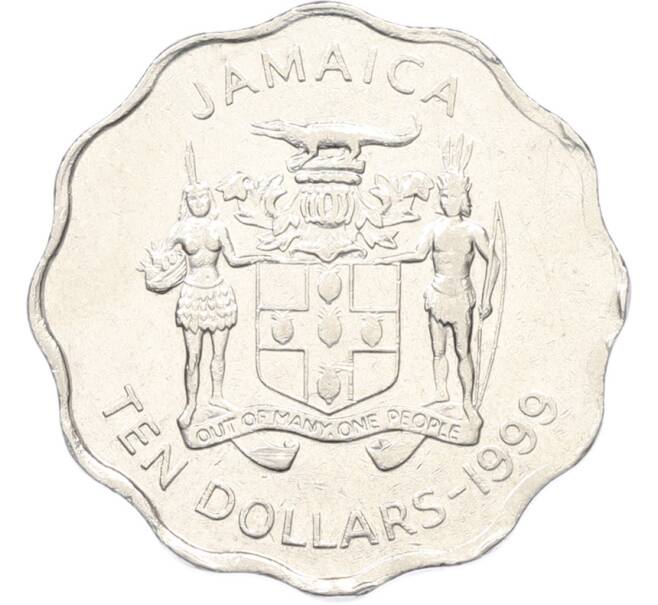 Монета 10 долларов 1999 года Ямайка (Артикул: K12-79998) — Фото №1