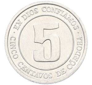 5 сентаво 1974 года Никарагуа — Фото №2