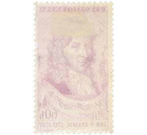 Почтовая марка 60 геллеров 1957 года Чехословакия «Музыка — Композитор и скрипач Ян Вацлав Стамиц» — Фото №2