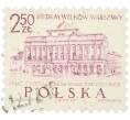 Почтовая марка 2.50 злотых 1965 года Польша «Архитектура — Дворец Сташица» (Артикул: P2-1520) — Фото №1