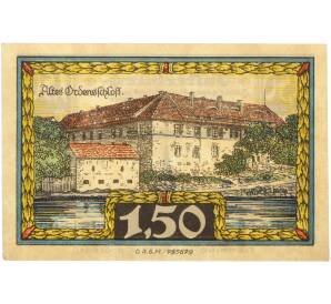 1.50 марки 1922 года Германия — город Инстербург (Нотгельд) — Фото №1