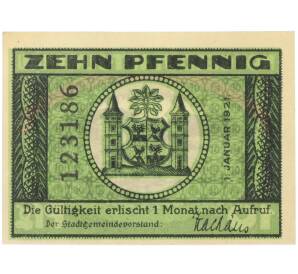 10 пфеннигов 1921 года Германия — город Ильменау (Нотгельд) — Фото №1
