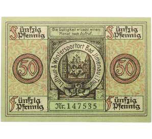 50 пфеннигов 1921 года Германия — город Ильменау (Нотгельд) — Фото №2