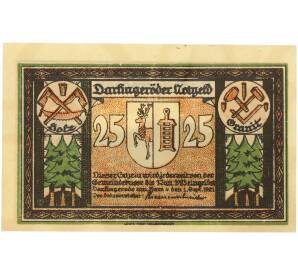 25 пфеннигов 1921 года Германия — город Дарлингероде (Нотгельд) — Фото №2