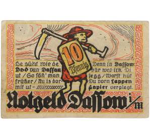 10 пфеннигов 1922 года Германия — община Дассов (Нотгельд) — Фото №1