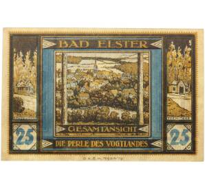 25 пфеннигов 1922 года Германия — муниципалитет Бад-Эльстер (Нотгельд) — Фото №2