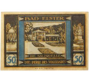 50 пфеннигов 1922 года Германия — муниципалитет Бад-Эльстер (Нотгельд) — Фото №2