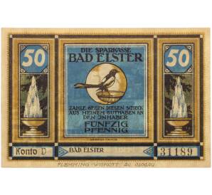50 пфеннигов 1922 года Германия — муниципалитет Бад-Эльстер (Нотгельд) — Фото №1
