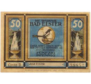 50 пфеннигов 1922 года Германия — муниципалитет Бад-Эльстер (Нотгельд) — Фото №1