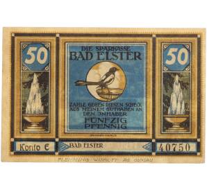 50 пфеннигов 1922 года Германия — муниципалитет Бад-Эльстер (Нотгельд) — Фото №1