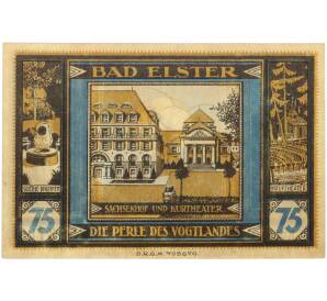 75 пфеннигов 1922 года Германия — муниципалитет Бад-Эльстер (Нотгельд) — Фото №2