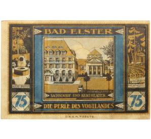 75 пфеннигов 1922 года Германия — муниципалитет Бад-Эльстер (Нотгельд) — Фото №2