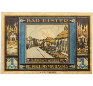 1 марка 1922 года Германия — муниципалитет Бад-Эльстер (Нотгельд) — Фото №2