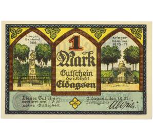 1 марка 1921 года Германия — город Эльдагсен (Нотгельд) — Фото №1