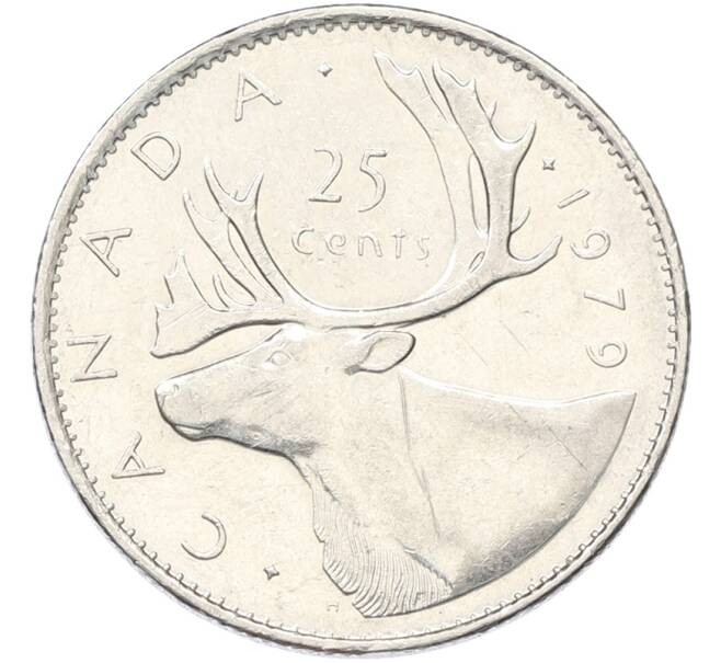 Монета 25 центов 1979 года Канада (Артикул: K12-80238) — Фото №1