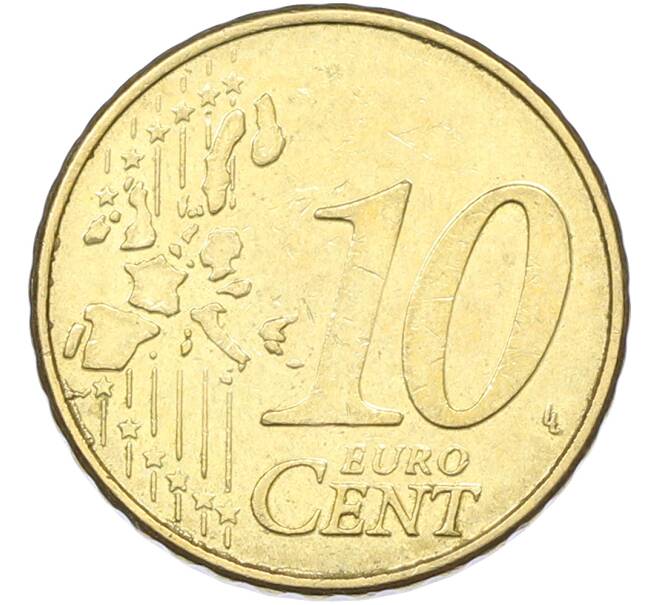 Монета 10 евроцентов 1999 года Бельгия (Артикул: K12-80242) — Фото №2
