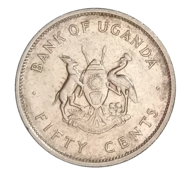 Монета 50 центов 1976 года Уганда (Артикул M2-35069)