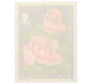 Почтовая марка 1 форинт 1972 года Венгрия «XV выставка роз в Будапеште — Розы» — Фото №2