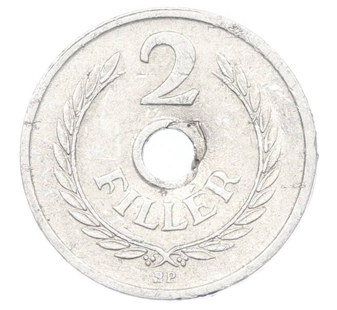 Монета 2 филлера 1962 года Венгрия (Артикул: K12-80905) — Фото №2