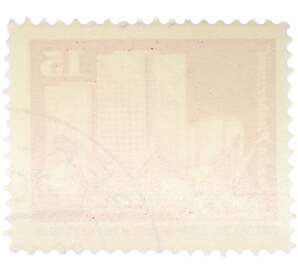 Почтовая марка 15 пфеннигов 1973 года Восточная Германия (ГДР) «Архитектура ГДР III — Жилые дома на Фишеринзель в Берлине» — Фото №2