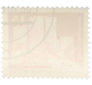 Почтовая марка 15 пфеннигов 1973 года Восточная Германия (ГДР) «Архитектура ГДР III — Жилые дома на Фишеринзель в Берлине» — Фото №2