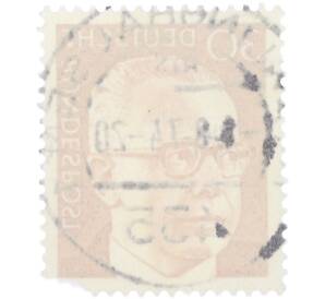 Почтовая марка 30 пфеннигов 1970 года Западная Германия (ФРГ) «Президент Густав Хайнеман» — Фото №2