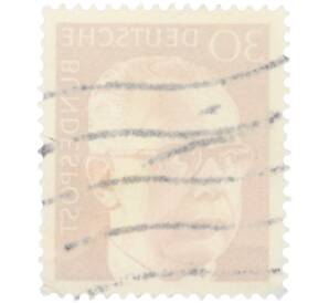 Почтовая марка 30 пфеннигов 1970 года Западная Германия (ФРГ) «Президент Густав Хайнеман» — Фото №2