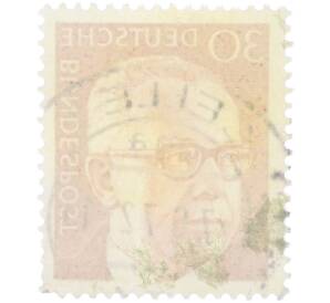 Почтовая марка 30 пфеннигов 1970 года Западная Германия (ФРГ) «Президент Густав Хайнеман» — Фото №2