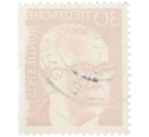 Почтовая марка 30 пфеннигов 1970 года Западная Германия (ФРГ) «Президент Густав Хайнеман» — Фото №2