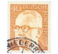 Почтовая марка 40 пфеннигов 1970 года Западная Германия (ФРГ) «Президент Густав Хайнеман» (Артикул: T11-41084) — Фото №1