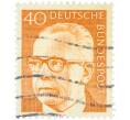 Почтовая марка 40 пфеннигов 1970 года Западная Германия (ФРГ) «Президент Густав Хайнеман» (Артикул: T11-41098) — Фото №1