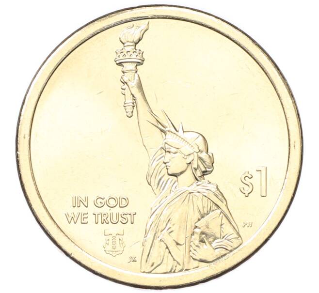 Монета 1 доллар 2026 года P США «Американские инновации — Айова. Норман Борлоуг (отец Зеленой революции)» (Артикул: M2-92244) — Фото №2