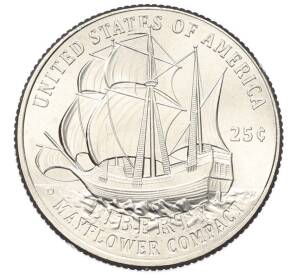 1/4 доллара (25 центов) 2026 года P США «250 лет независимости США — Мейфлауэр» — Фото №1