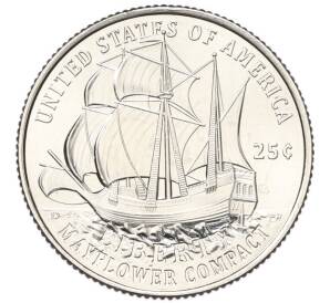 1/4 доллара (25 центов) 2026 года D США «250 лет независимости США — Мейфлауэр» — Фото №1